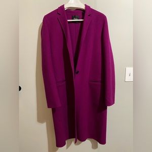 Theory Womens Double-Faced Wool & Cashmere Essential Coat Size Medium